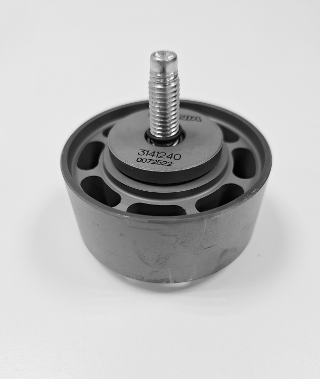 Tensioner pulley, poly-v-belt
